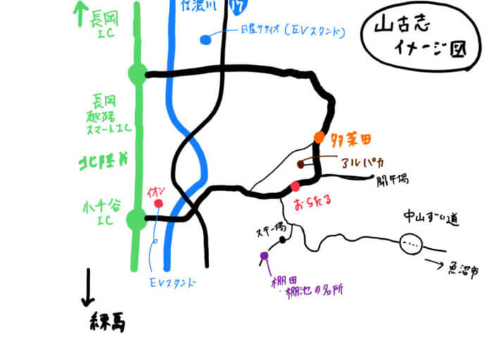 山古志道路図